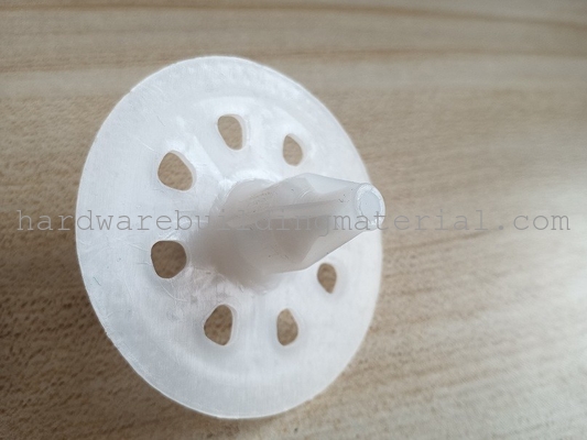 Length 30mm  Diameter 60mm durable Plastic Insulation Fasteners For Exterior Wall